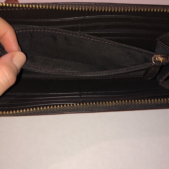 Coach metallic leather wallet - Picture 3 of 6